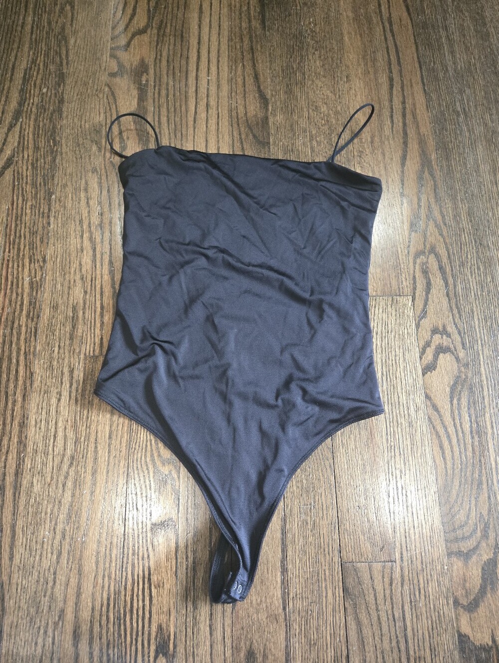 Abercrombie & Fitch square neck Lined Spaghetti Strap Thong bodysuit Medium